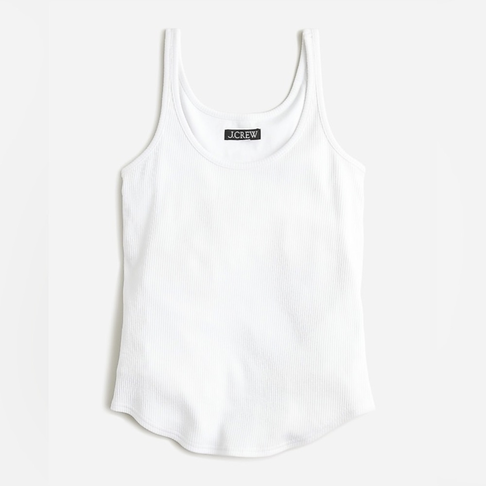 NWT J. Crew Vintage rib shelf-bra tank top - Picture 4 of 15